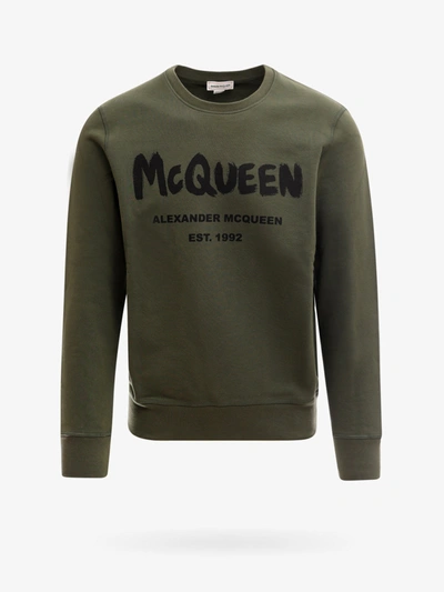 Shop Alexander Mcqueen Sweatshirt In Green