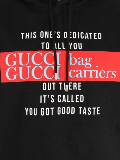 Shop Gucci You Got Good Taste Hoodie In Black