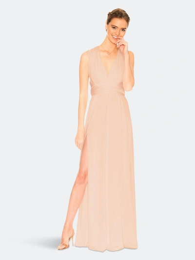 Shop Twobirds Convertible Slit Dress Rosewood In Pink
