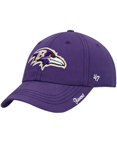 Shop 47 Brand Women's Purple Baltimore Ravens Miata Clean Up Secondary Adjustable Hat