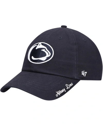 Shop 47 Brand Women's Navy Penn State Nittany Lions Miata Clean Up Logo Adjustable Hat