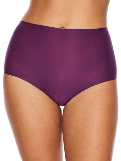 Shop Chantelle Soft Stretch Full Brief In Berry