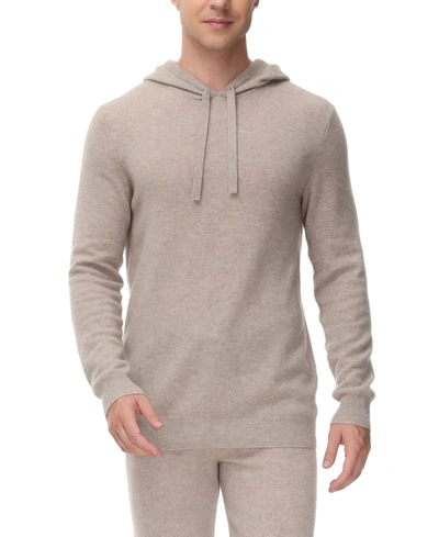 Shop Ink+ivy Men's Cashmere Lounge Hoodie In Oatmeal Heather