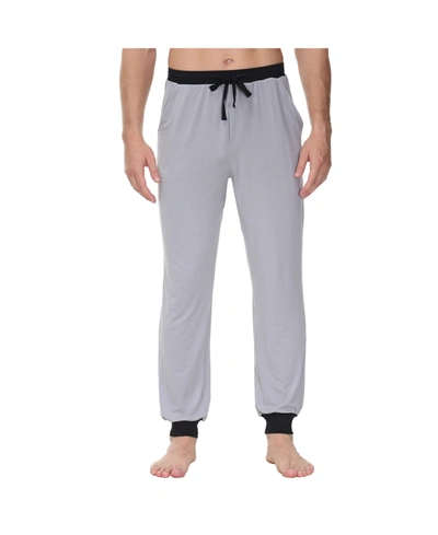 Shop Ink+ivy Men's Heat Retaining Contrast Trim Pajama Pants In Alloy
