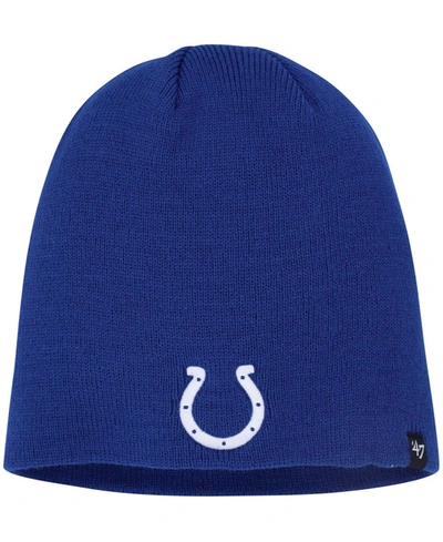 Shop 47 Brand Men's Royal Indianapolis Colts Primary Logo Knit Beanie