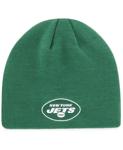 Shop 47 Brand Men's Green New York Jets Primary Logo Knit Beanie