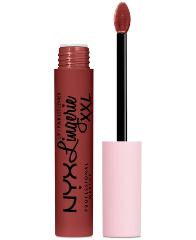 Shop Nyx Professional Makeup Lip Lingerie Xxl Long-lasting Matte Liquid Lipstick In Straps Off