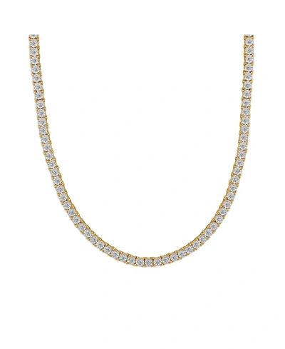 Men's Diamond Link 24 Necklace (2 Ct. t.w.) in 10K Gold (also in Black Diamond) - White Gold