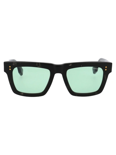 Shop Dita Mastix Sunglasses In 03 Black Tortoise W/ Vintage Green