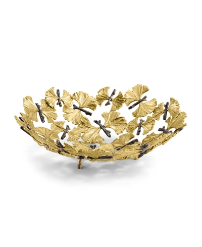 Shop Michael Aram Butterfly Ginkgo Bread Basket In Gold- Tone