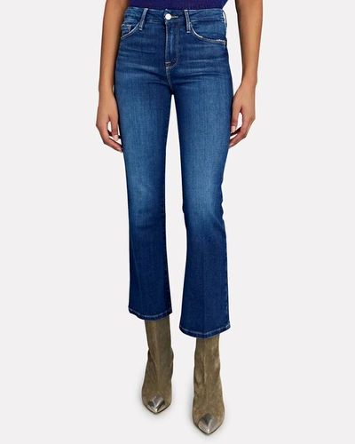 Shop Frame Le Crop Mini Boot Jeans In Terre