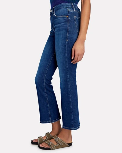 Shop Frame Le Crop Mini Boot Jeans In Terre