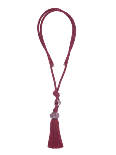 Shop Lanvin Women's  Red Leather Necklace