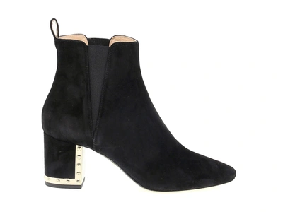 Shop Cesare Paciotti Women's  Black Suede Ankle Boots