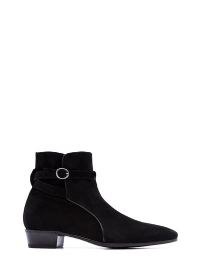 Shop Lidfort Men's  Black Leather Ankle Boots