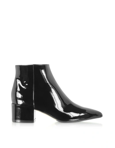 Shop Sergio Rossi Women's  Black Leather Ankle Boots