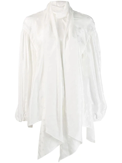 Shop Chloé Women's  White Silk Blouse