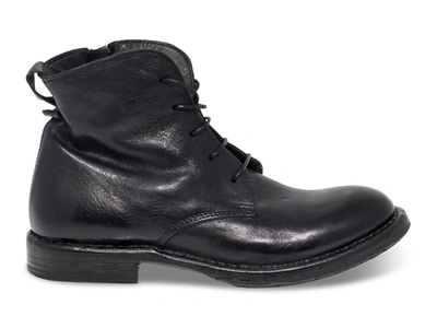 Shop Moma Women's  Black Leather Ankle Boots