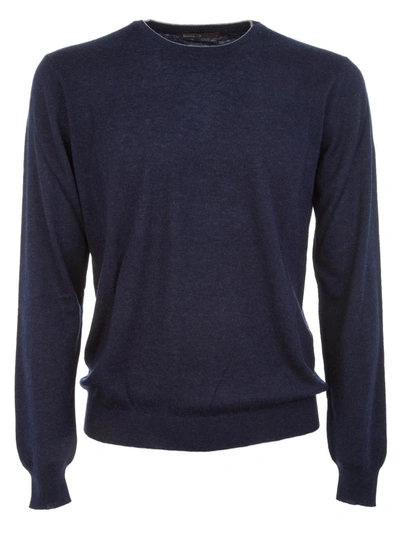 Shop Ones Men's  Blue Cashmere Jumper