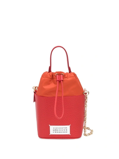 Shop Maison Margiela Women's  Red Leather Handbag