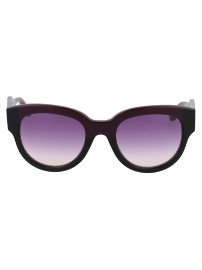 Shop Marni Women's  Burgundy Metal Sunglasses In #800020