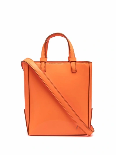 Shop Attico The  Women's  Orange Leather Handbag