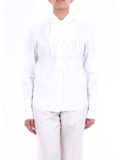 Shop Patou Women's  White Cotton Blouse