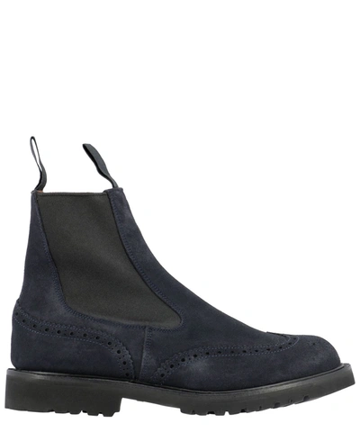 Shop Tricker's Women's  Blue Other Materials Ankle Boots