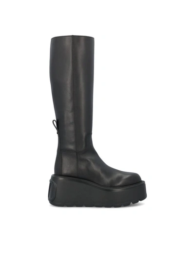 Shop Valentino Garavani Women's Black Other Materials Ankle Boots