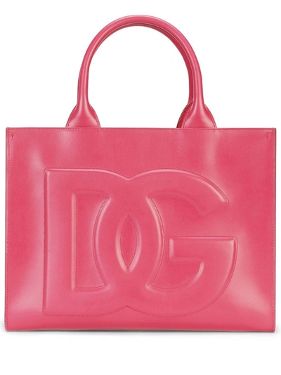 Shop Dolce E Gabbana Women's  Fuchsia Leather Handbag