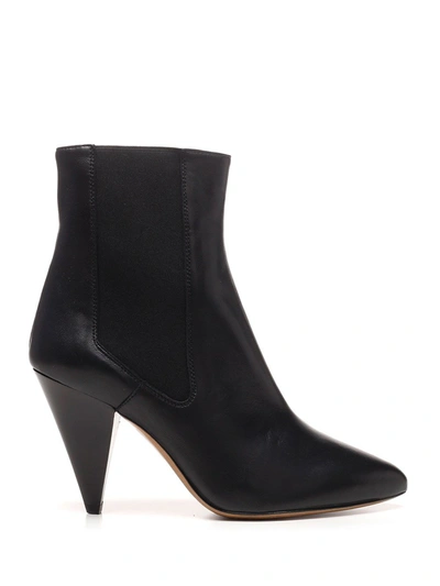 Shop Isabel Marant Women's  Black Leather Ankle Boots