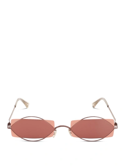 Shop Mykita Women's  Pink Metal Sunglasses