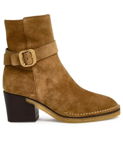 Shop Tod's Women's  Brown Suede Ankle Boots