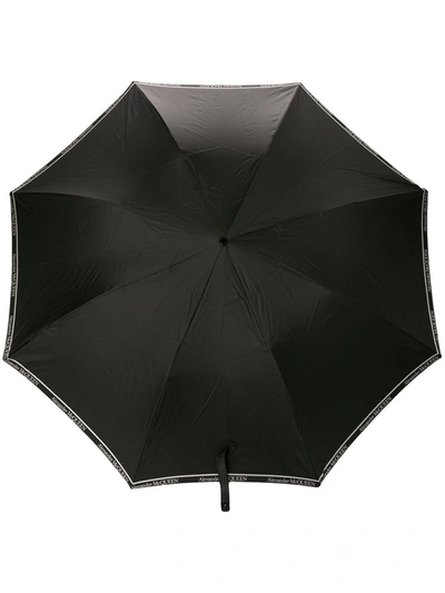 Shop Alexander Mcqueen Men's  Black Synthetic Fibers Umbrella