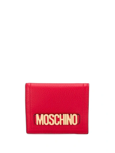 Shop Moschino Women's  Red Leather Wallet