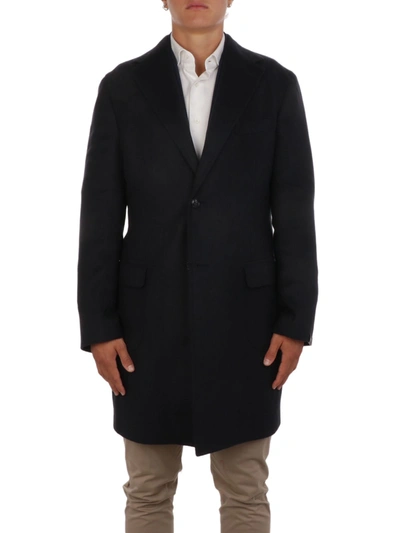 Shop Barba Men's  Black Cashmere Coat