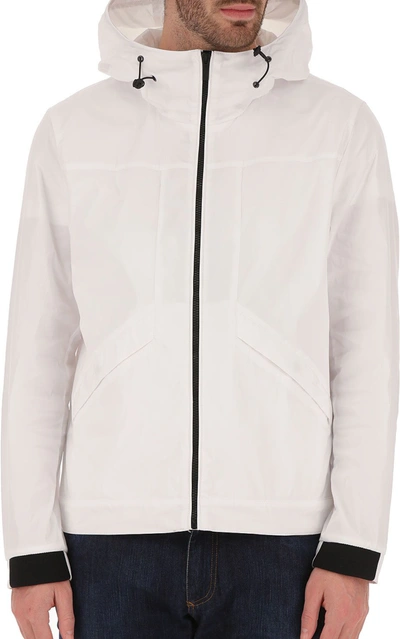 Shop Hogan Men's  White Polyester Outerwear Jacket