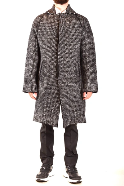 Shop Laneus Men's  Grey Wool Coat