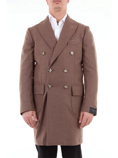 Shop Parthenope Men's  Brown Wool Coat