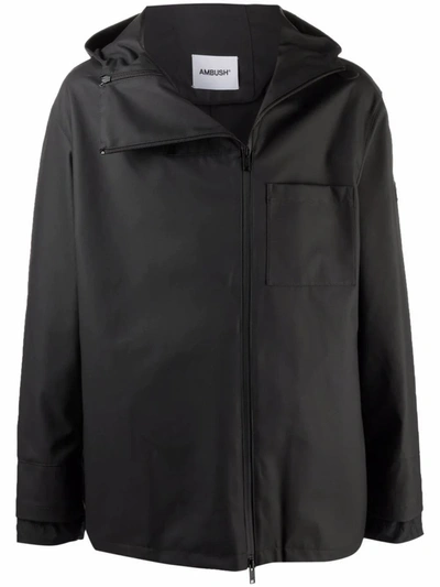 Shop Ambush Men's  Black Polyester Outerwear Jacket