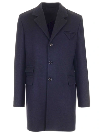 Shop Bottega Veneta Men's  Black Wool Coat