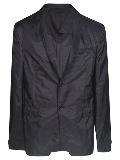 Shop Prada Men's  Black Polyamide Blazer