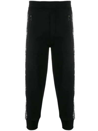 Shop Neil Barrett Men's  Black Viscose Joggers