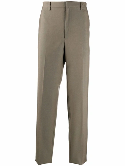 Shop Prada Men's  Brown Wool Pants