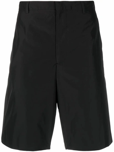 Shop Prada Men's  Black Cotton Shorts