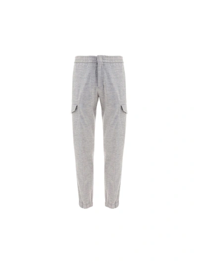 Shop Ermenegildo Zegna Men's  Grey Other Materials Joggers