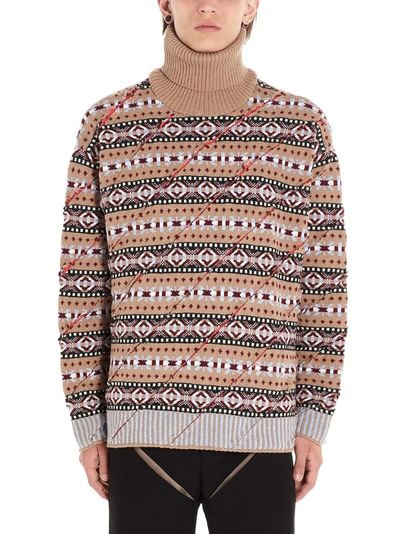 Shop Y/project Men's  Brown Wool Sweater