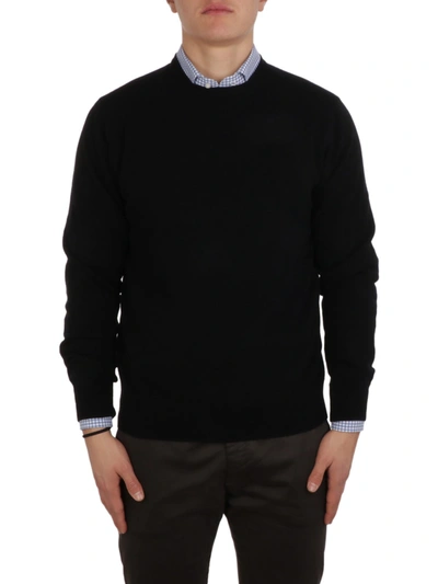 Shop Cruciani Men's  Black Cashmere Sweater