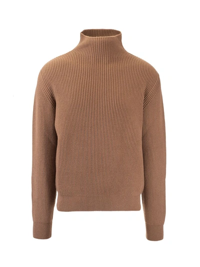 Shop Loro Piana Men's  Brown Cashmere Sweater