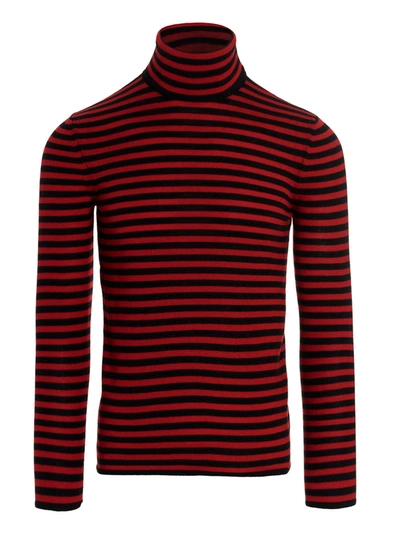 Shop Saint Laurent Saint L Au Rent Men's  Multicolor Other Materials Sweater In Red